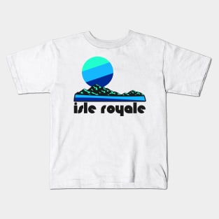 Retro Isle Royale ))(( Tourist Souvenir National Park Design Kids T-Shirt